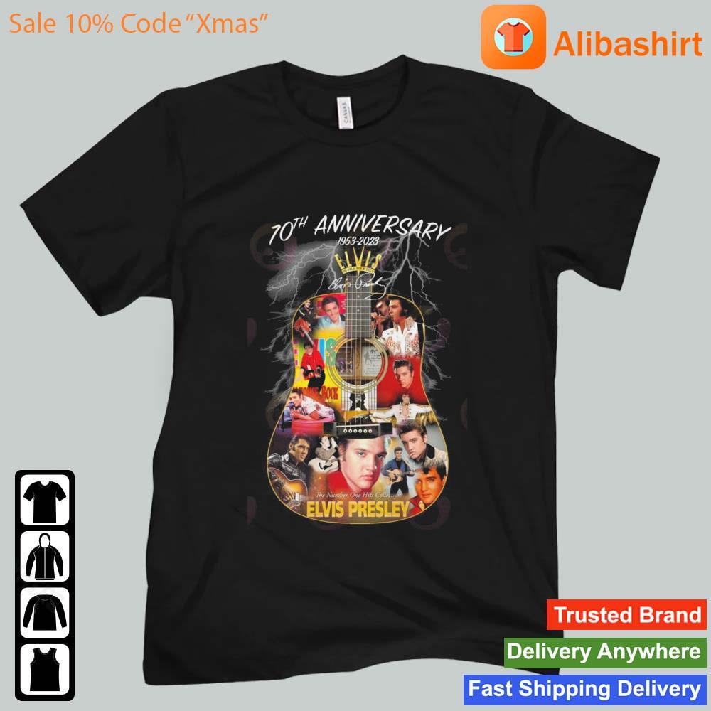 70th Anniversary 1953 – 2023 The Number One Hits Collection Elvis Presley Signature Shirt