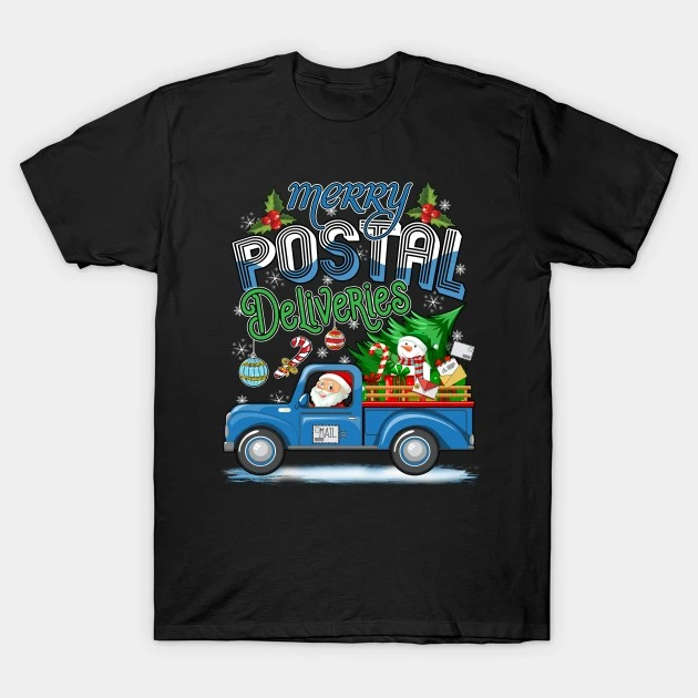 Merry Postal Deliveries Christmas For Postal Worker T-Shirt