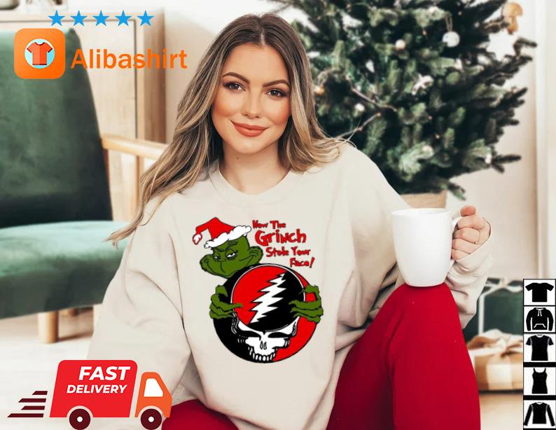 How The Grinch Stole Your Face Dead Christmas Family Party Sweater Sweater trang