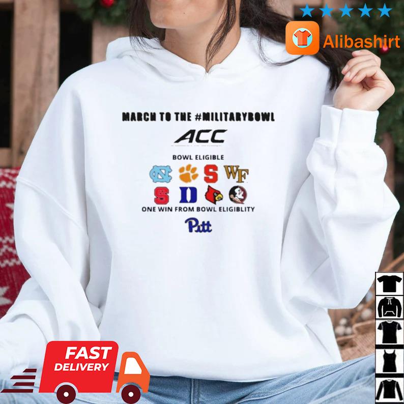 March To The Military Bowl ACC One Win From Bowl Eligibility Pitts Shirt