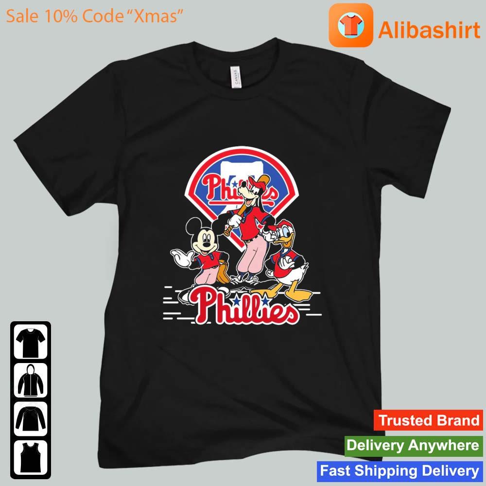 MLB Philadelphia Phillies Teams Mickey Goofy Donald Shirt
