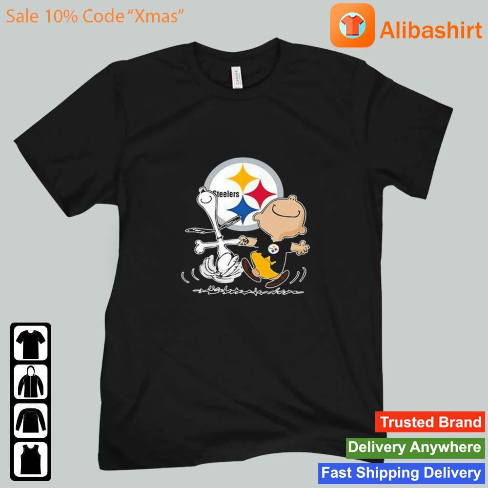 NFL Pittsburgh Steelers Charlie Brown Snoopy Dancing Shirt