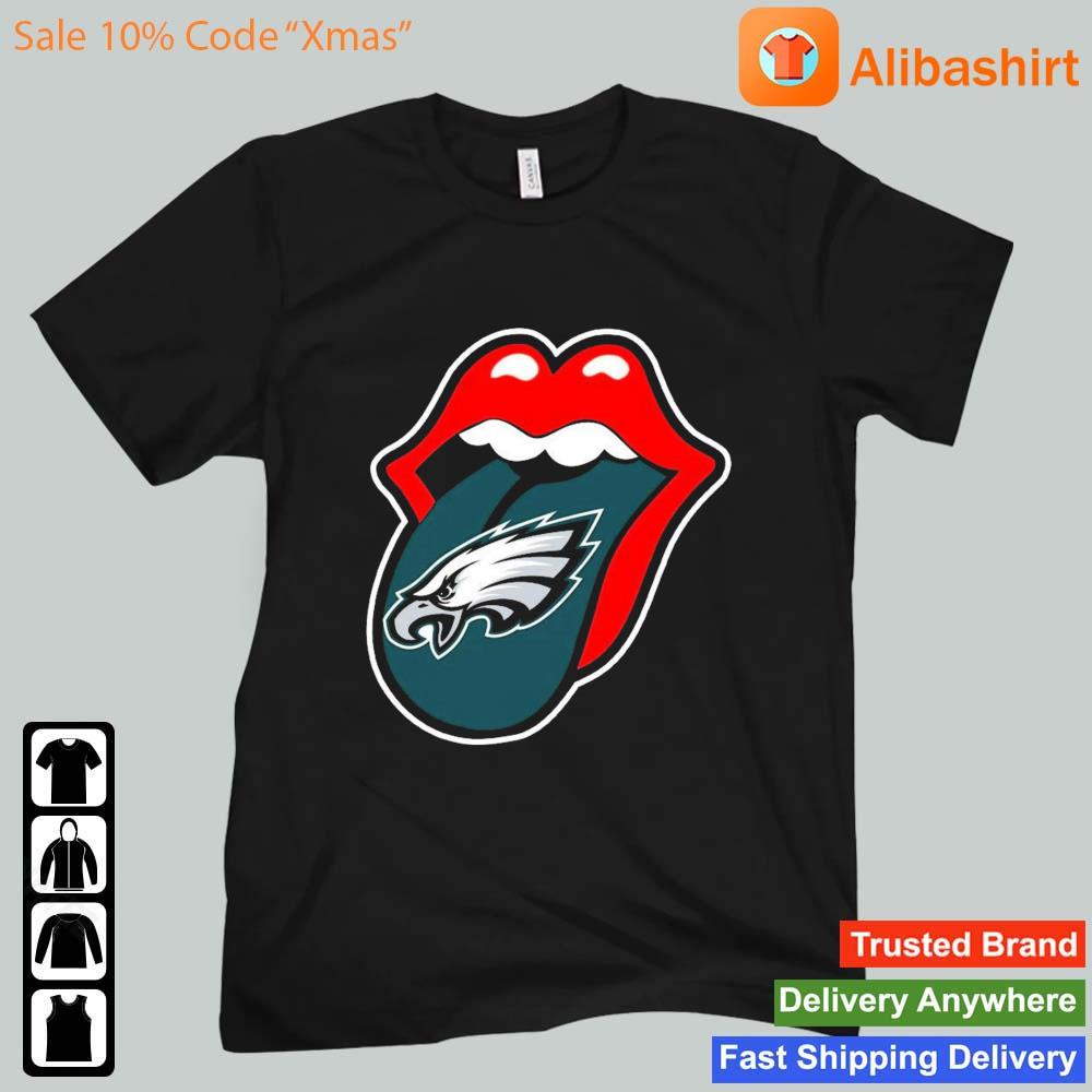 Philadelphia Eagles The Rolling Stones Logo Shirt