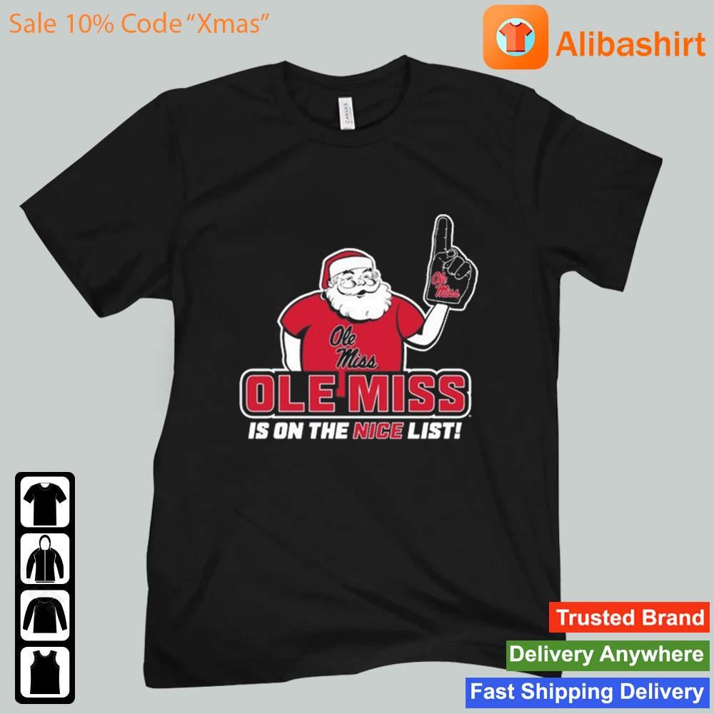 Santa Claus Ole Miss Rebels Is On The Nice List Christmas Sweater