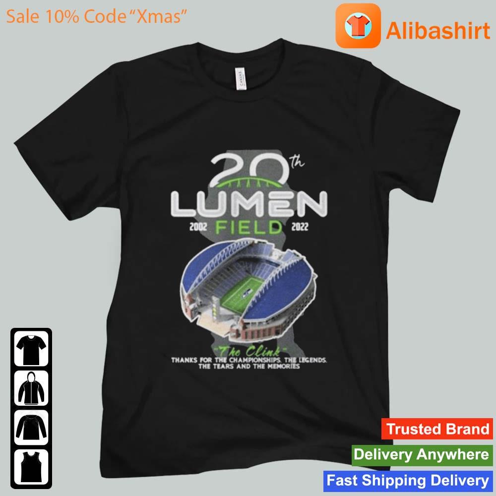 Seattle Seahawks 20th 2002-2022 Lumen Field The Clink Shirt