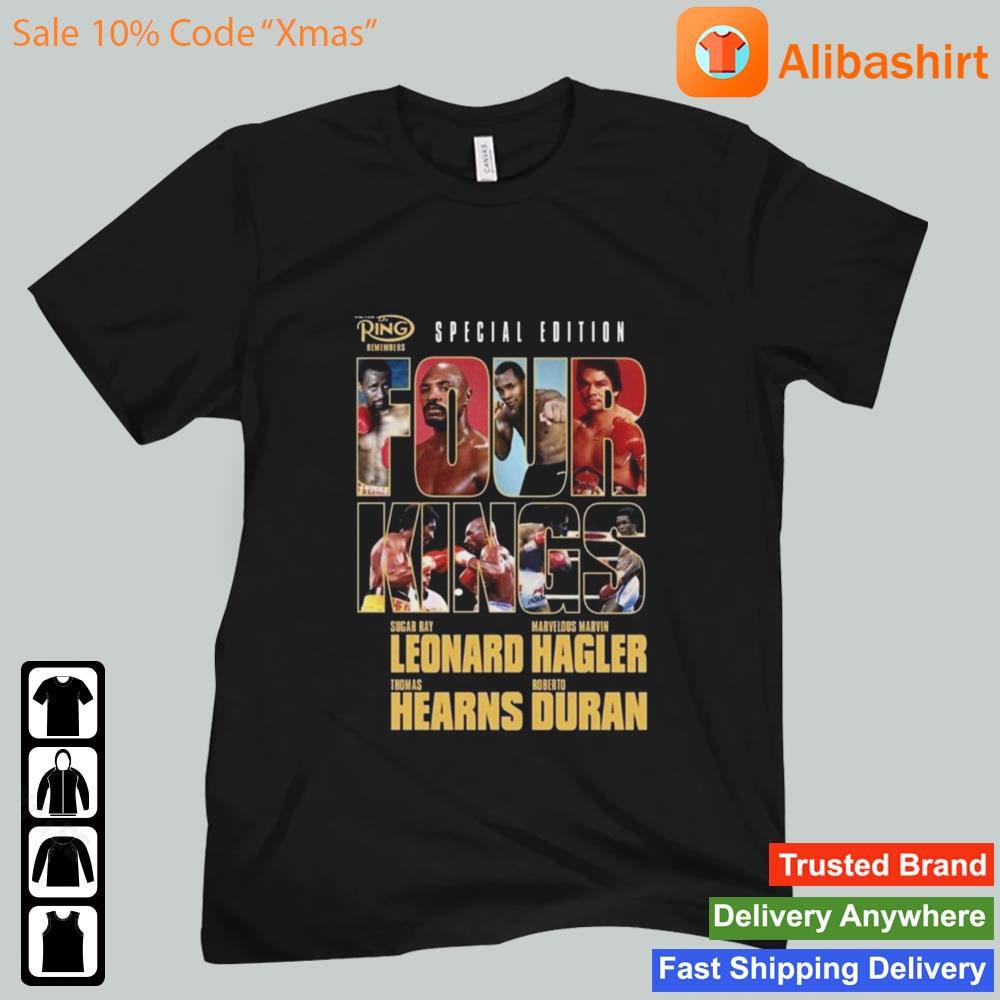 The Four Kings Leonard Hagler Hearns Duran Shirt