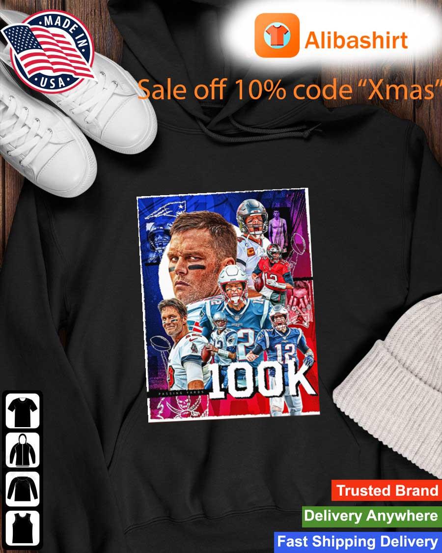 Tom brady first player in nfl 100k career passing yards shirt, hoodie,  longsleeve tee, sweater