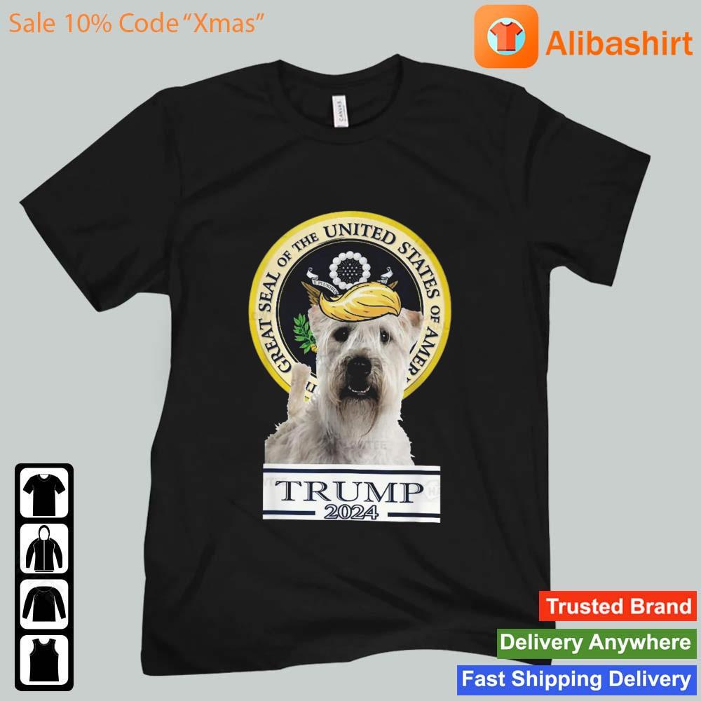 Trump 2024 Soft Coated Wheaten Terrier Dog Gifts Dog Lover Trump Shirt