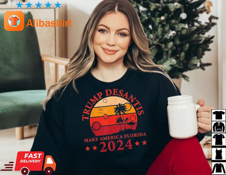 Trump Desantis 2024 Make America Florida Vintage Donald Trump Shirt Sweater
