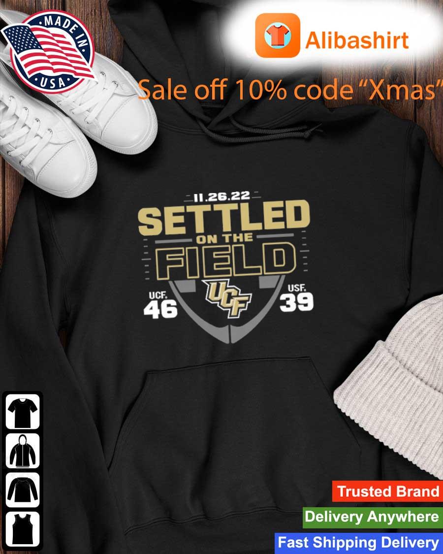UCF Knights Vs South Florida Bulls 46-39 11 26 22 Settled On The Field s Hoodie