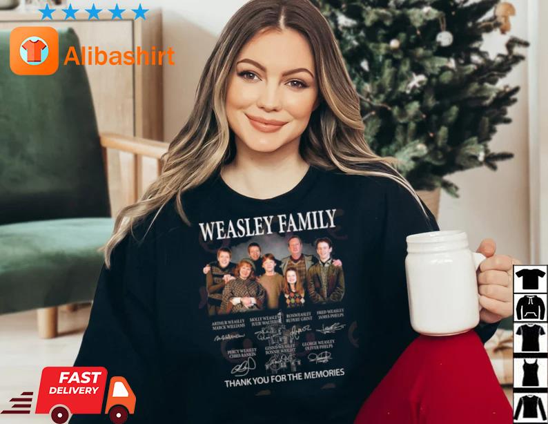 Weasley Family Thank You For The Memories Signatures Shirt Sweater