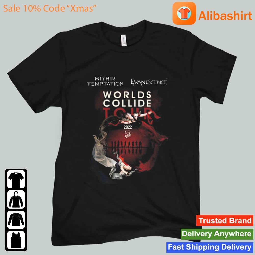 Worlds Collide Within Temptation Evanescence 2022 Shirt