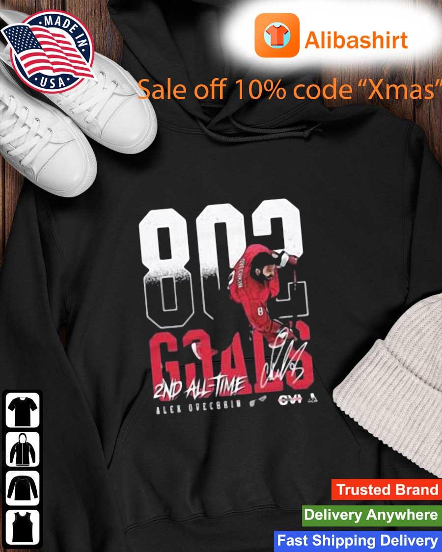 802 Alex Ovechkin Washington Capitals 2Nd All Time Goals s Hoodie