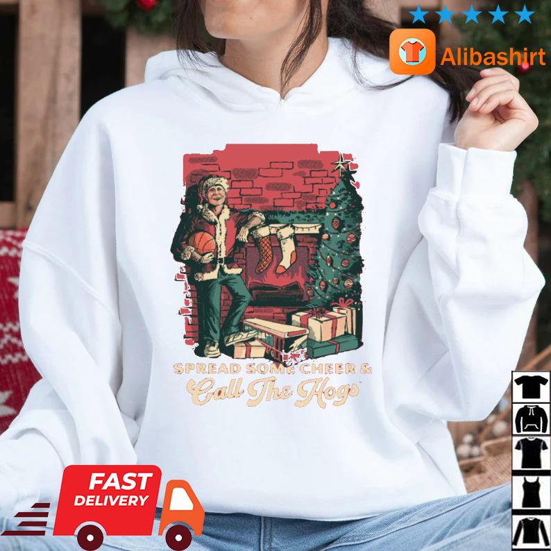 Arkansas Razorback Spread Some Cheer And Call The Hogs Christmas sweatshirt