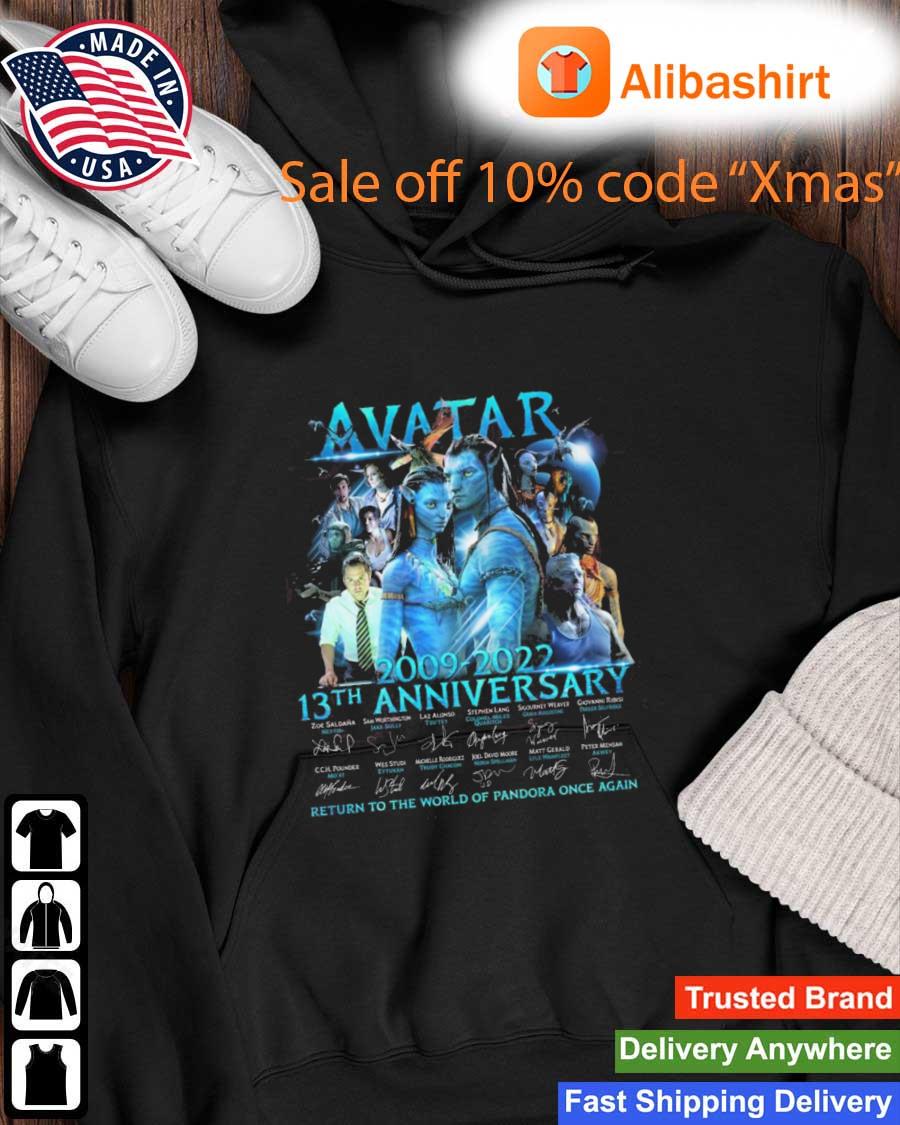Avatar 2009 – 2022 13th Anniversary Return To The World Of Pandora Once Again Signatures s Hoodie