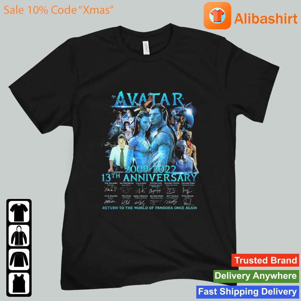 Avatar 2009 – 2022 13th Anniversary Return To The World Of Pandora Once Again Signatures s Unisex t-shirt