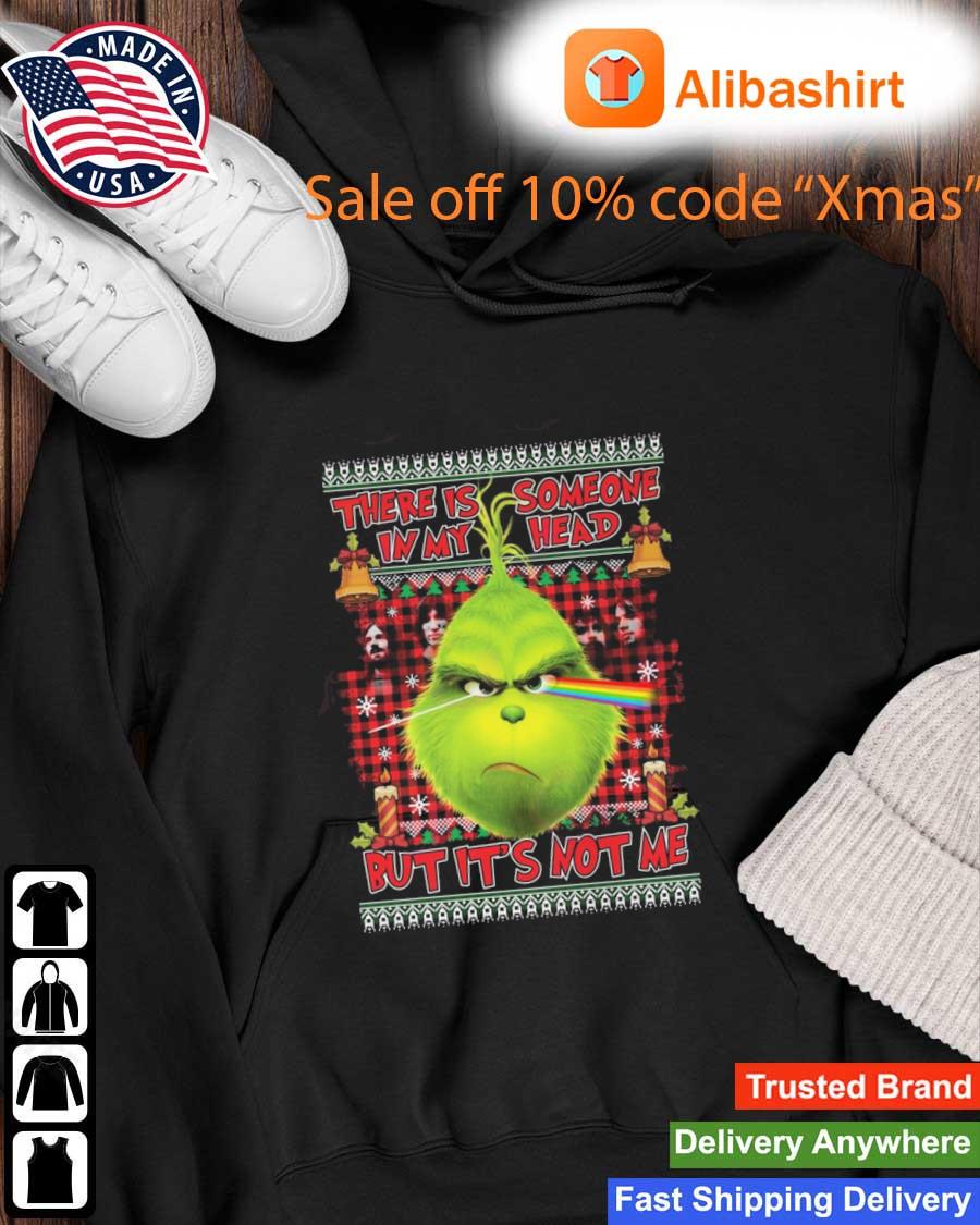Awesome the Grinch Pink Floyd There Is Someone In My Head It's Not Me Ugly Christmas sweats Hoodie
