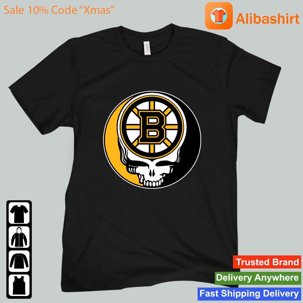 Boston Bruins Grateful Dead Steal Your Face Hockey NHL Shirt