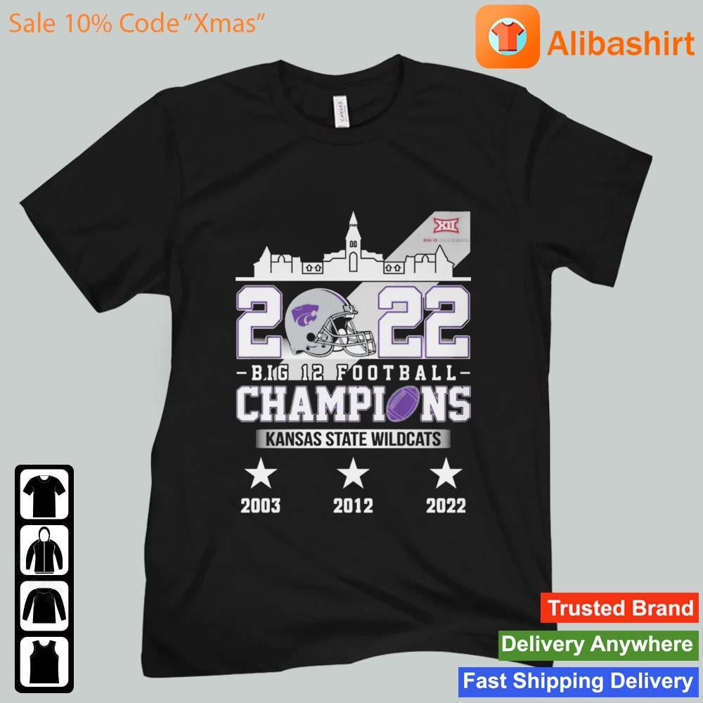 Kansas State Wildcats 2022 Big 12 Football Champions 2003-2022 s Unisex t-shirt
