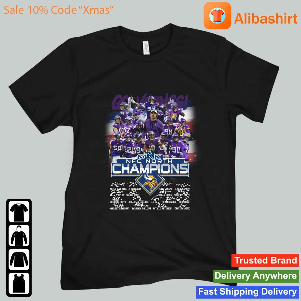 2022 Nfc North Champions Minnesota Vikings Cinched Shirt, hoodie, sweater,  long sleeve and tank top