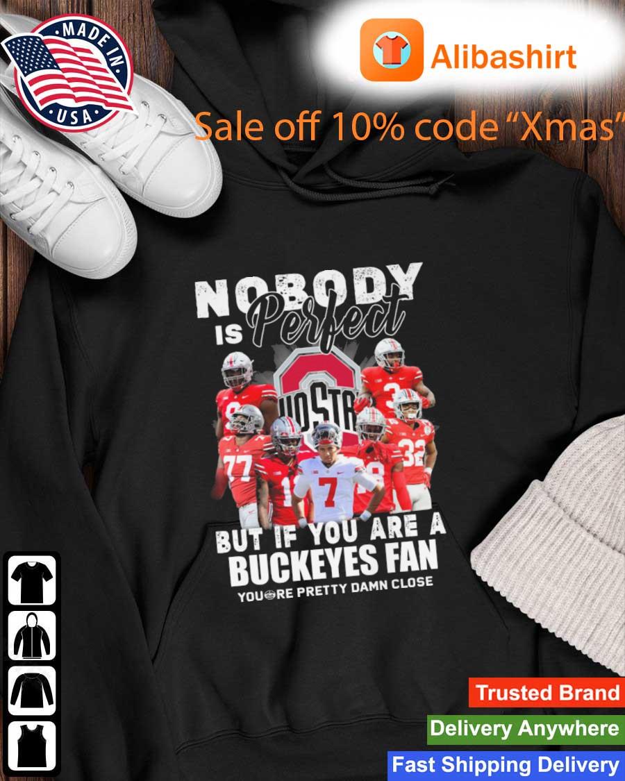 Nobody Is Perfect But If You Are A Ohio State Buckeyes Fan You're Pretty Damn Close s Hoodie