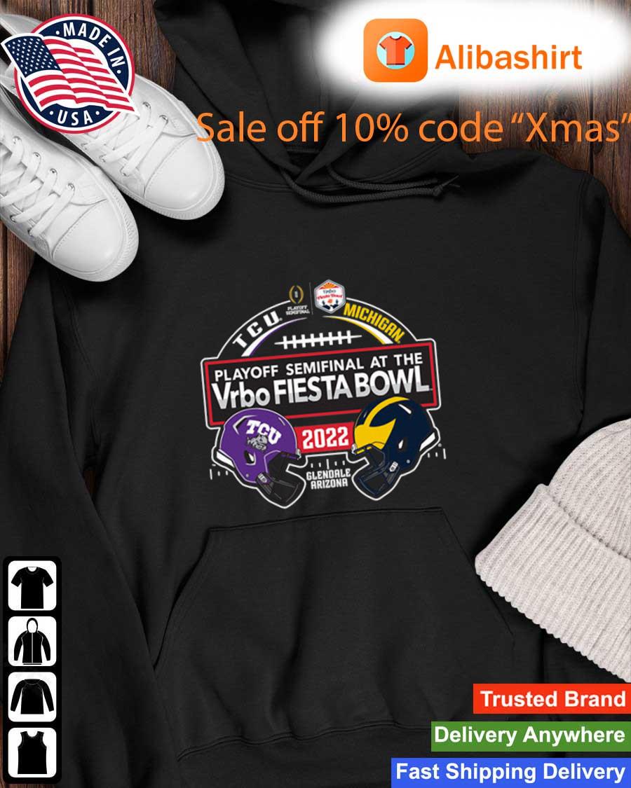 TCU Horned Frogs Vs Michigan Wolverines 2022 Playoff Semifinal At The Vrbo Fiesta Bowl s Hoodie