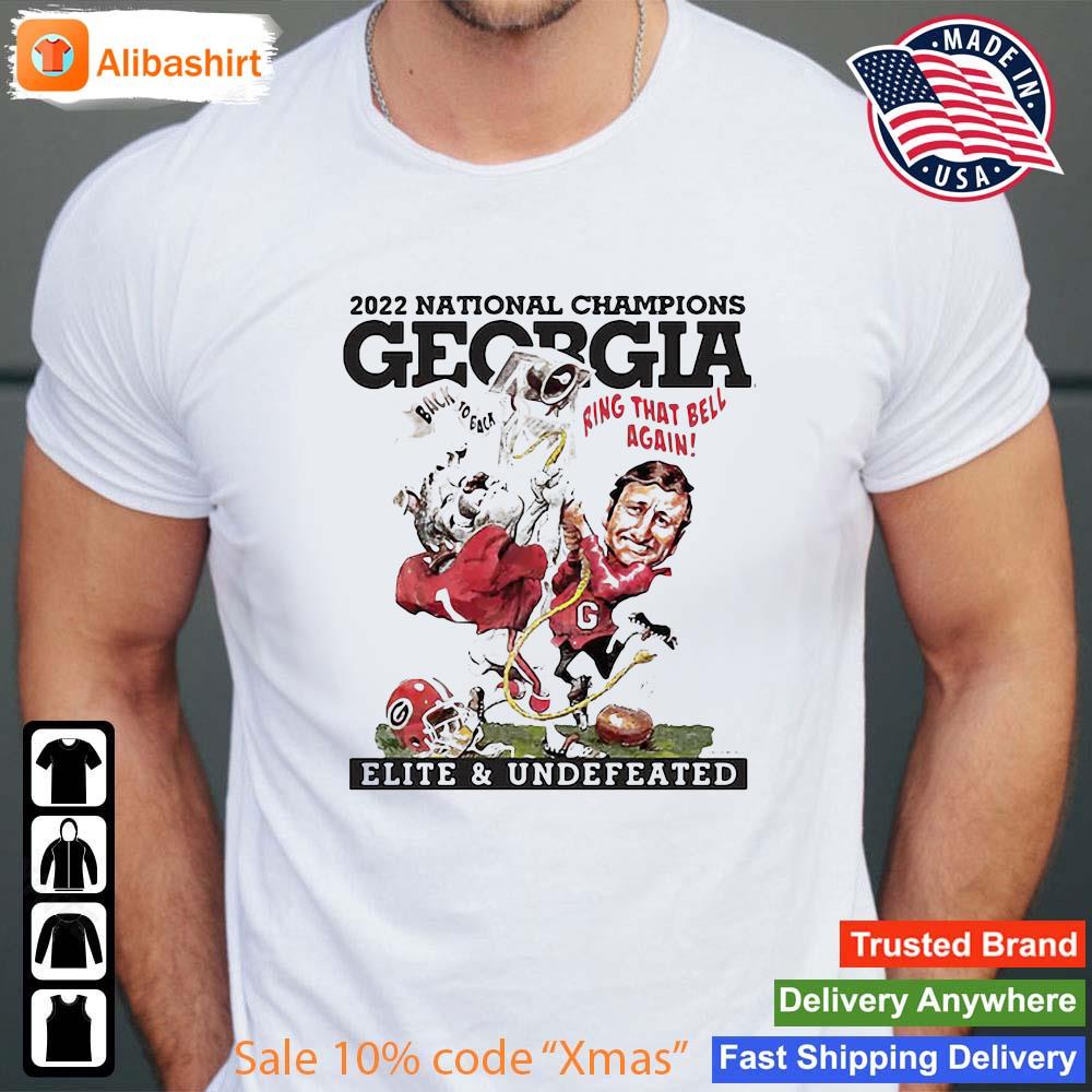 Georgia Bulldogs College Football Playoff 2022 National Champions Illustration Shirt Shirt