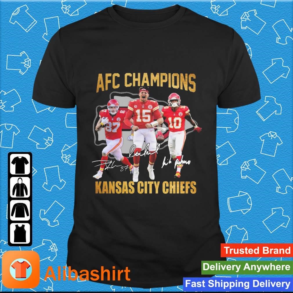 Awesome aFC Champions Kansas City Chiefs Signatures shirt
