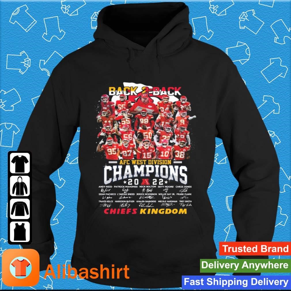 Kansas city chiefs afc west division champions back to back shirt -  Guineashirt Premium ™ LLC