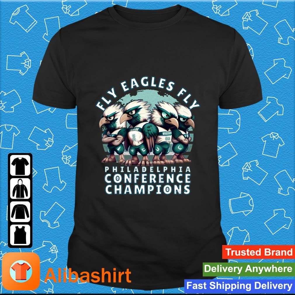 Nice philadelphia Eagles Swoop Mascot Fly Eagles Fly Philadelphia Conference Champions shirt