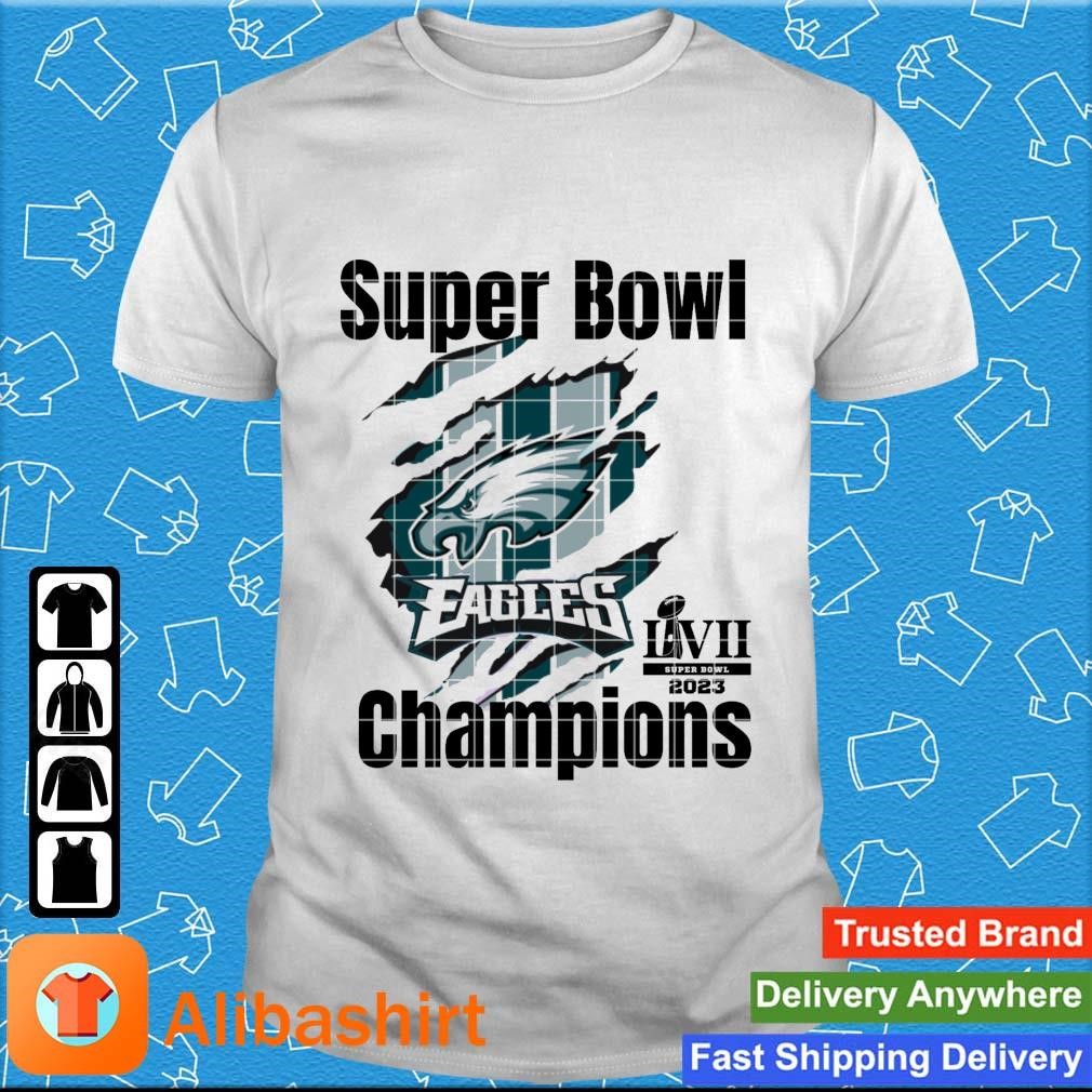 Official philadelphia Eagles Football Super Bowl LVII 2023 Champions shirt