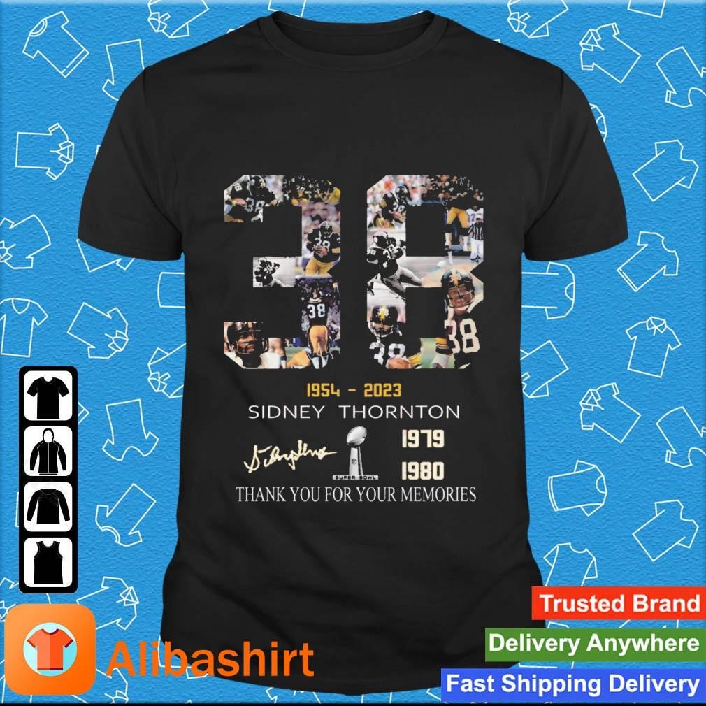 Top 38 Years Of 1954-2023 Sidney Thornton 1979 1980 Thank You For The Memories Signature shirt