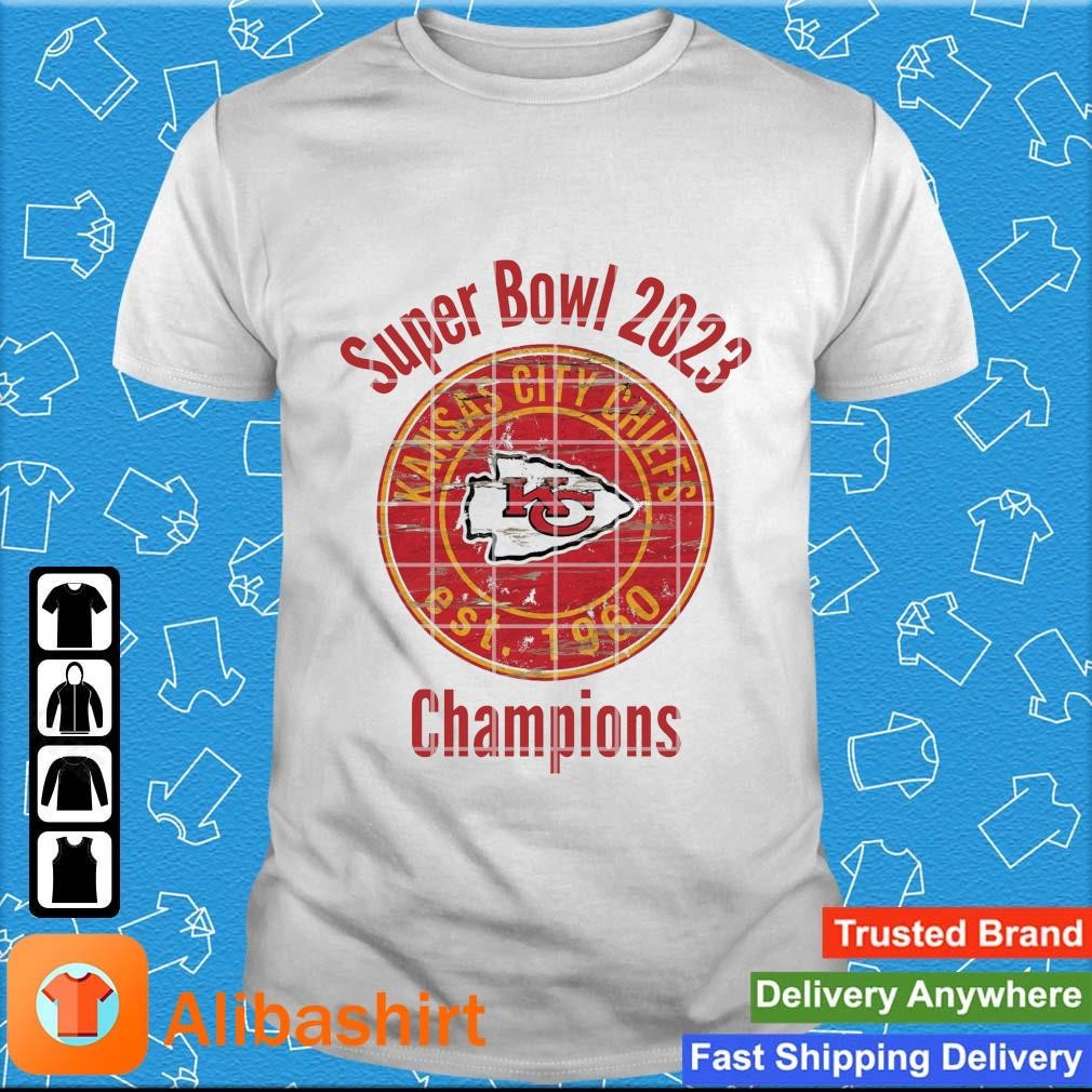 Top kansas City Chiefs Est 1960 Super Bowl 2023 Champions shirt