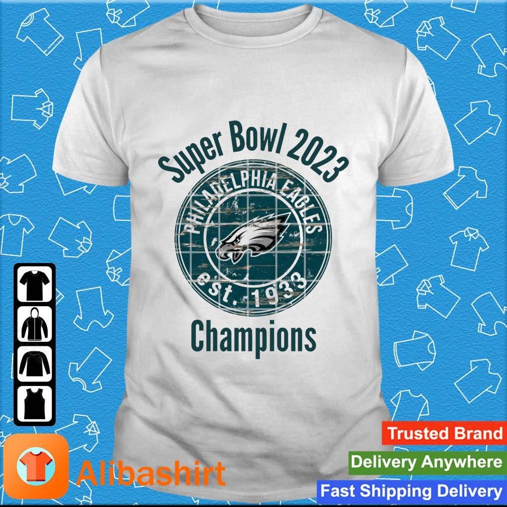 Top philadelphia Eagles Est 1933 Super Bowl 2023 Champions shirt