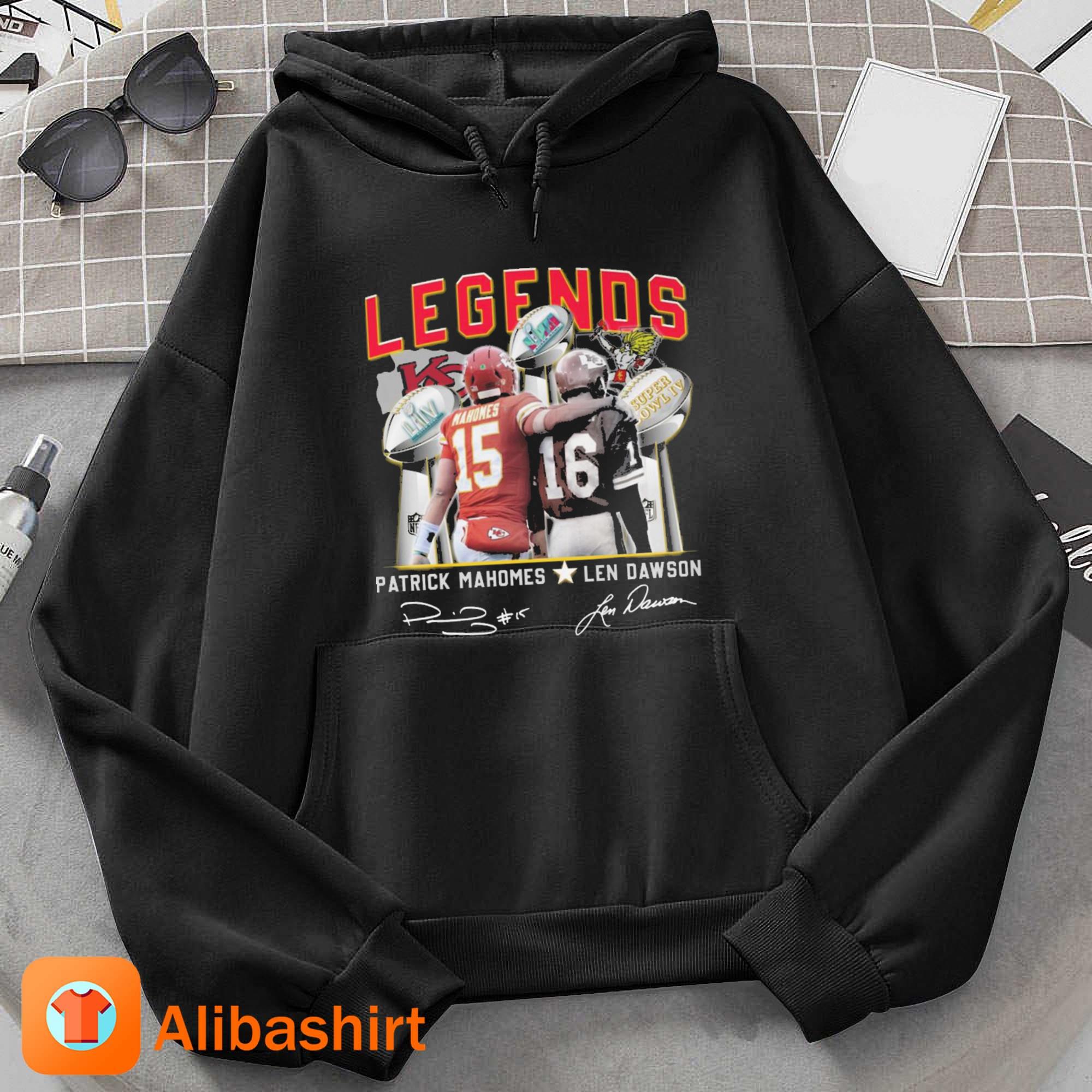 Legends Patrick Mahomes #15 Len Dawson #16 Kansas City Chiefs shirt,  hoodie, sweater, long sleeve and tank top