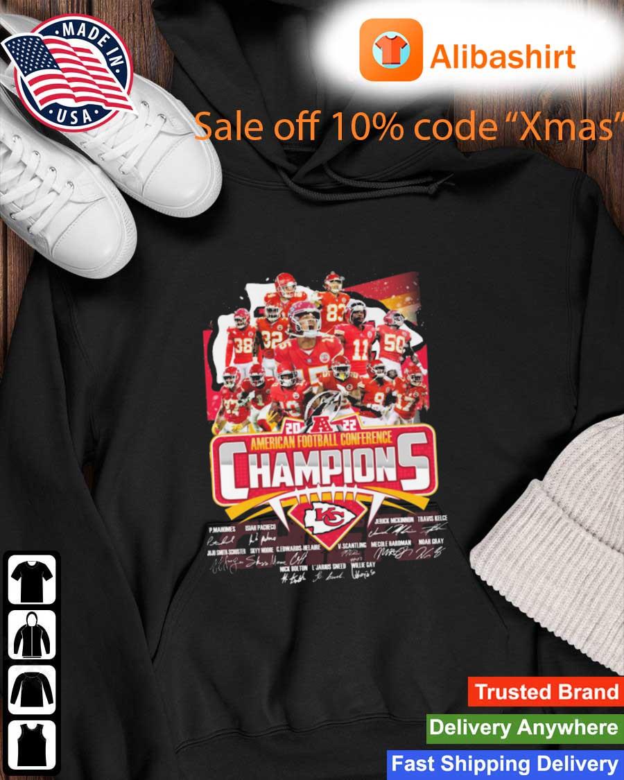 American Football Conference Champions Kansas City Chiefs Team Signatures  2022 Shirt, hoodie, sweater, long sleeve and tank top