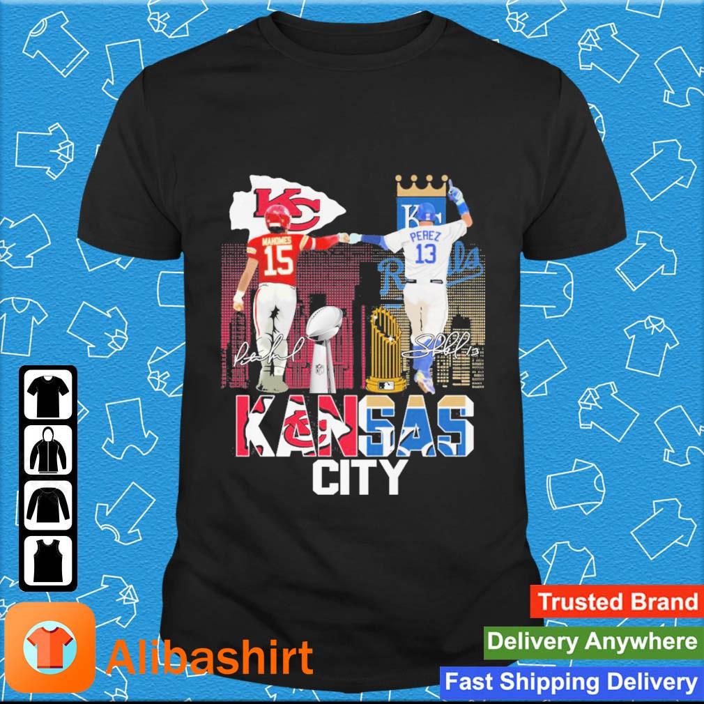 Kansas City Patrick Mahomes And Salvador Pérez Signatures T-shirt,Sweater,  Hoodie, And Long Sleeved, Ladies, Tank Top