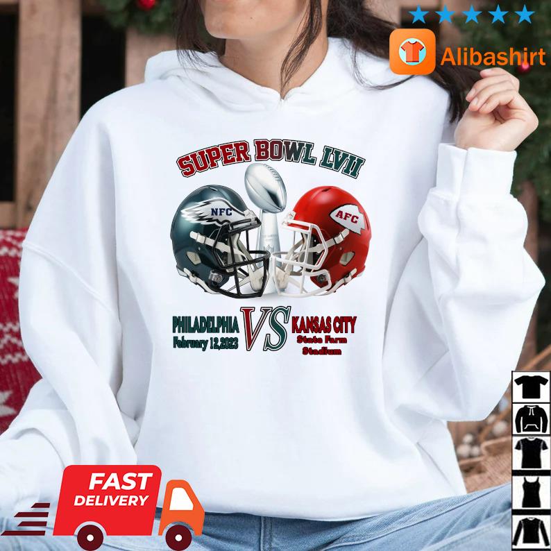 Philly Eagles and Kansas City Chiefs Super Bowl NFC AFC 2023 shirt, hoodie,  sweater, long sleeve and tank top