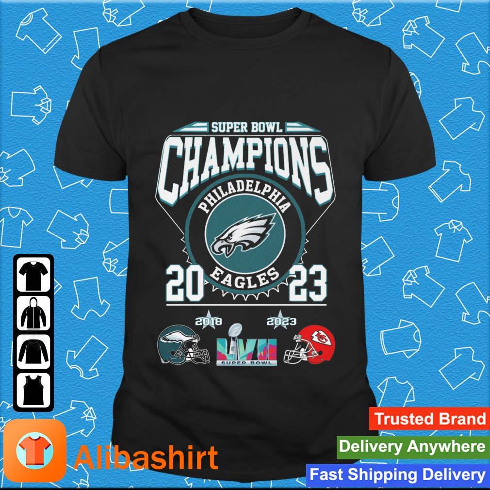 Philadelphia Eagles Vs Kansas City Chiefs 2018-2023 Super Bowl Champions 2023 shirt