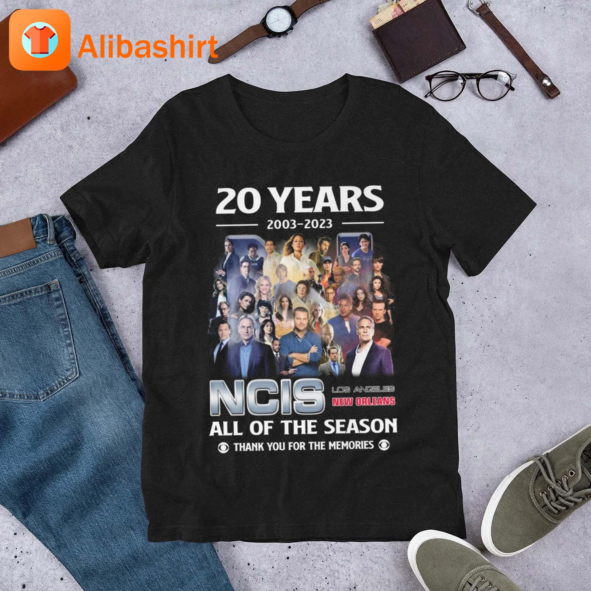 20 Years 2003 – 2023 NCIS All Of The Season Thank You For The Memories Shirt
