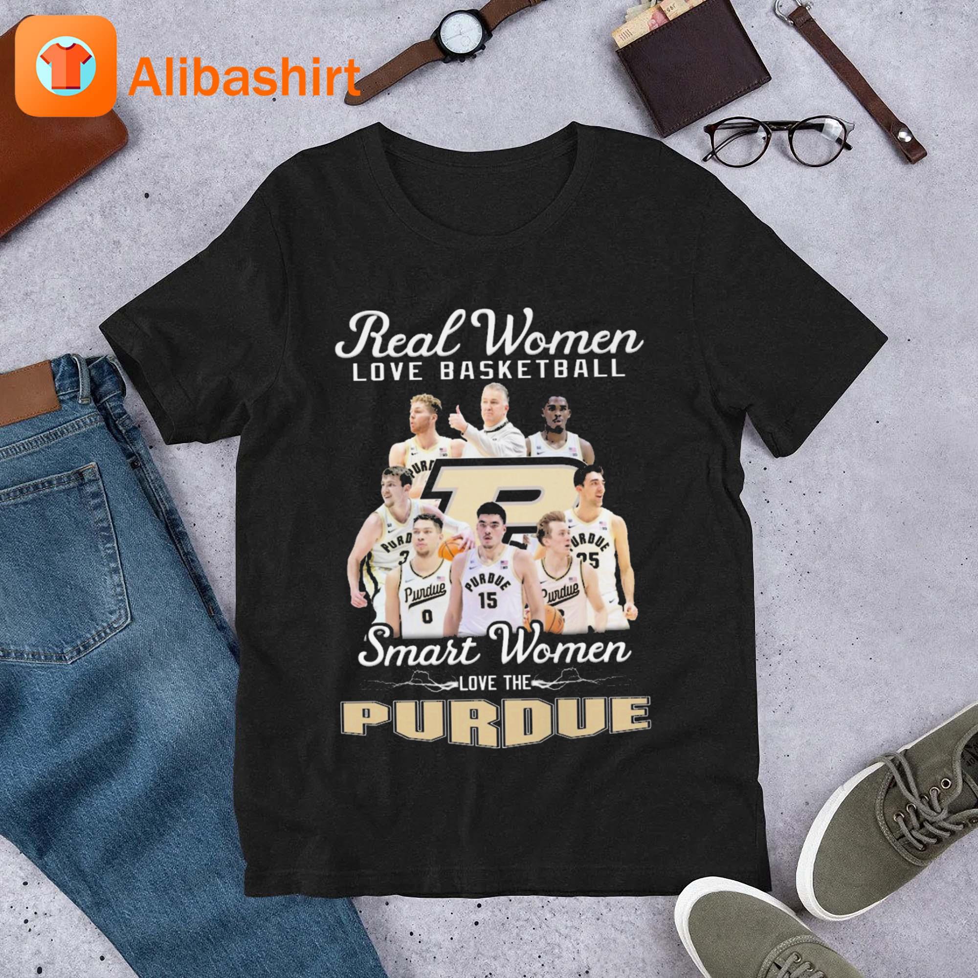 2023 Real WOmen Love Basketball Smart Women Love The Purdue Boilermakers Players shirt