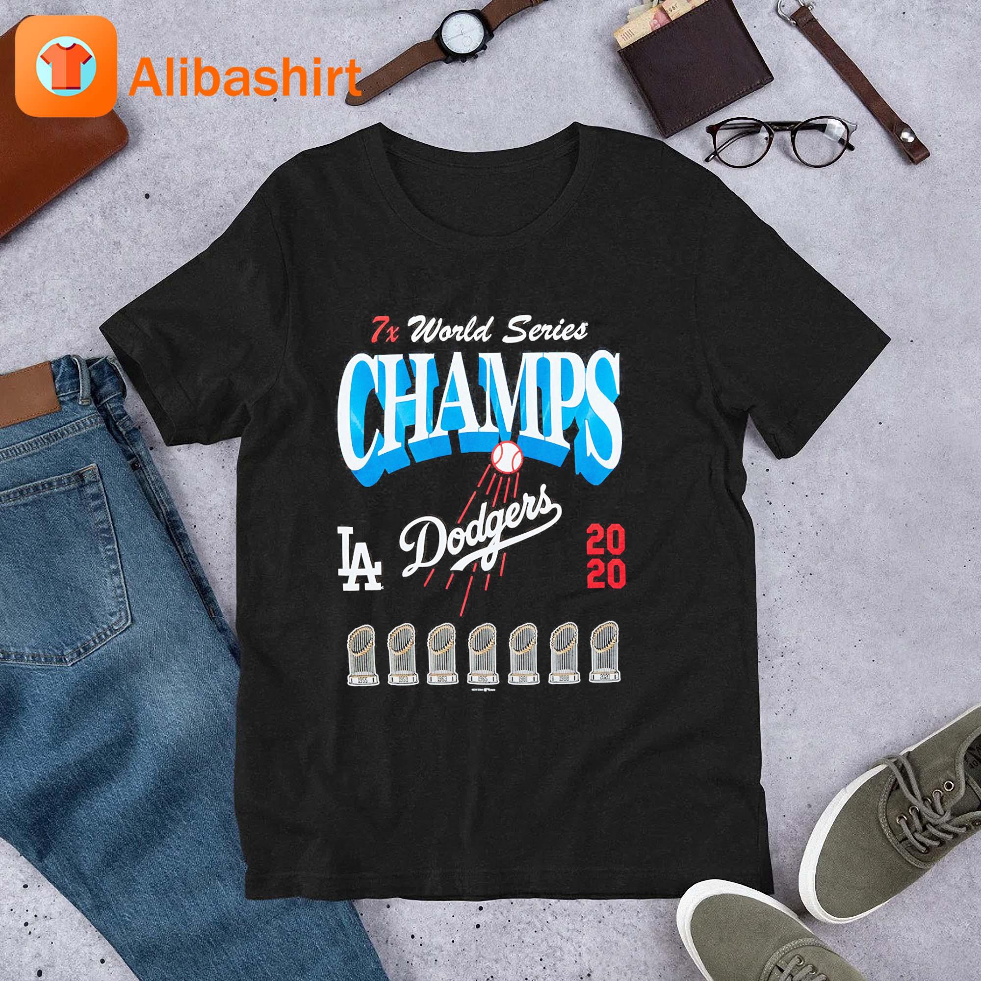 7x World Series Champions New Era La Dodgers 2020 Shirt