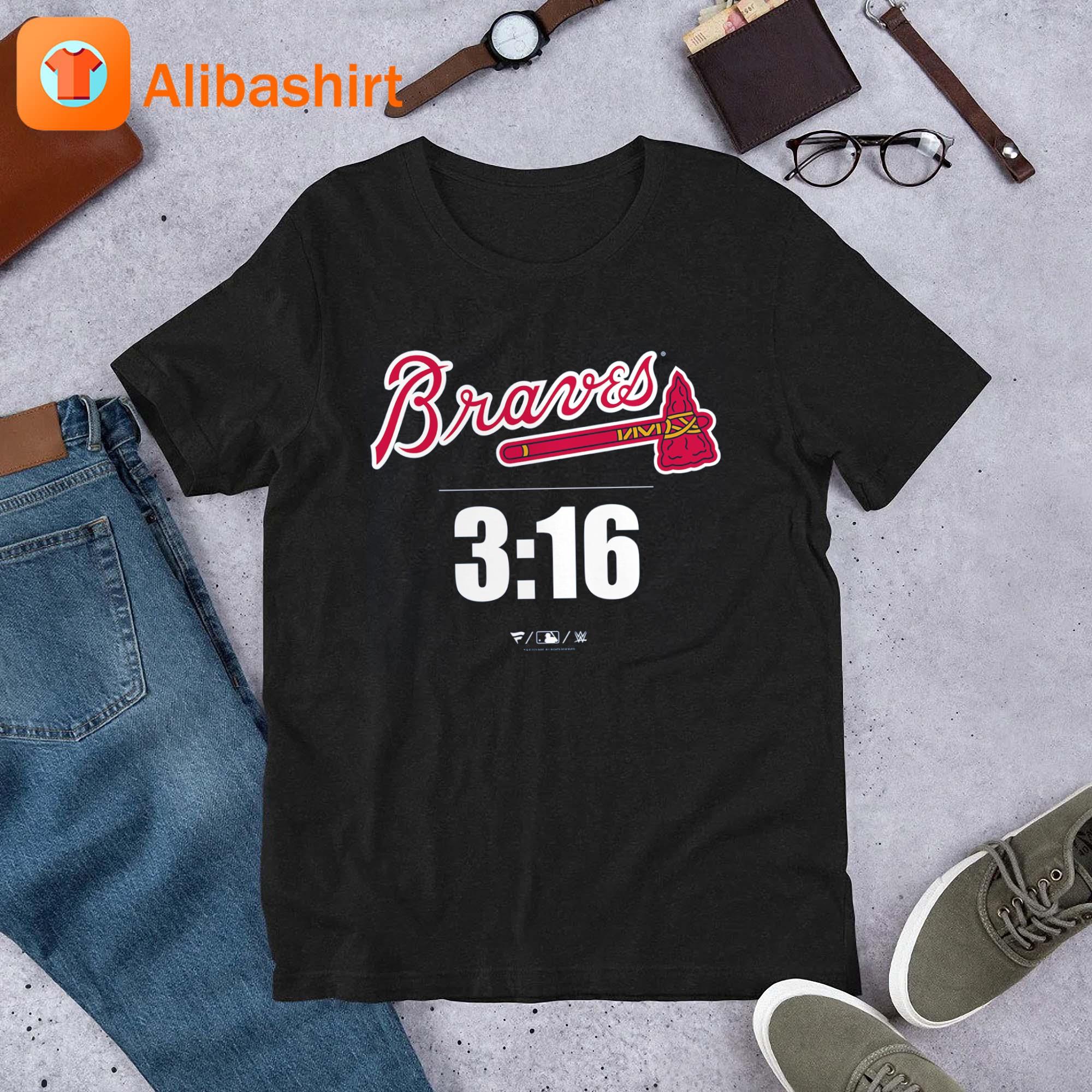 Braves 3 16 Steve Austin Navy Atlanta Shirt