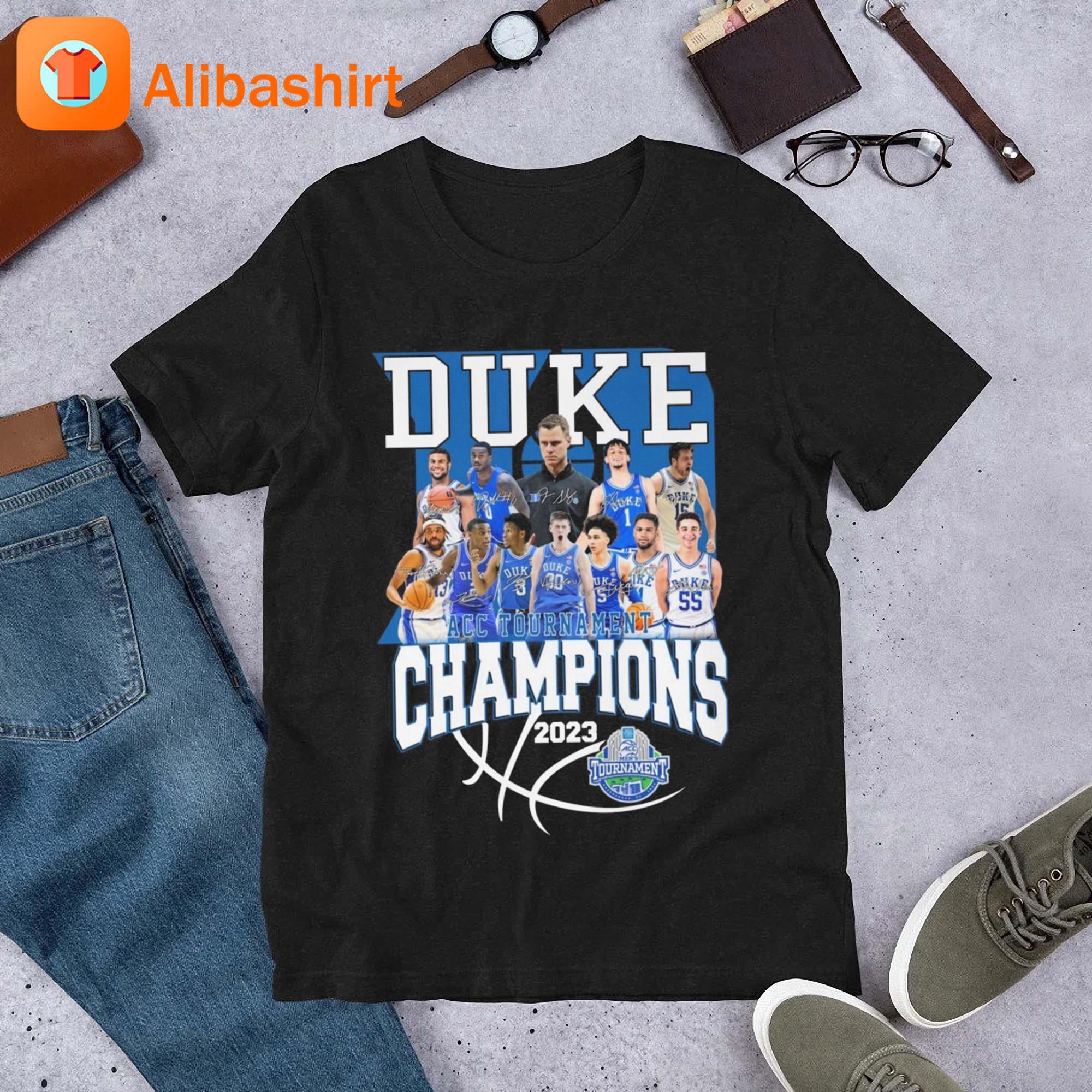 Duke ACC Tournament Champions 2023 Signatures Shirt