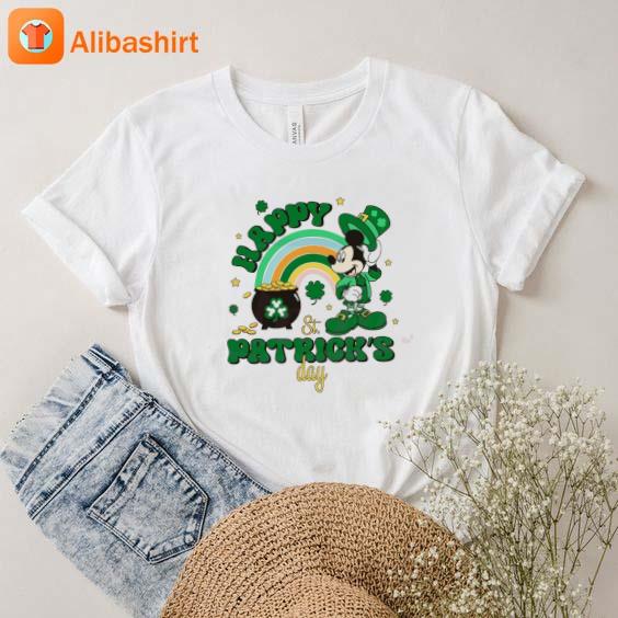 Happy St Patrick's Day Mickey Mouse Pot Of Gold 2023 Shirt