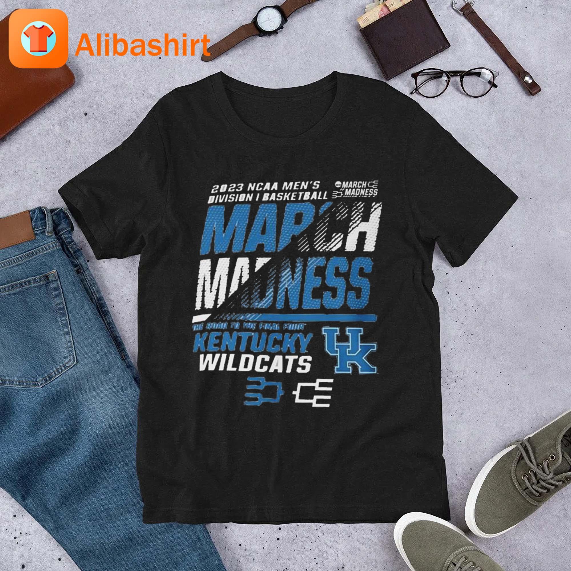 Kentucky Wildcats Mens Basketball 2023 Ncaa March Madness The Road To Final Four shirt