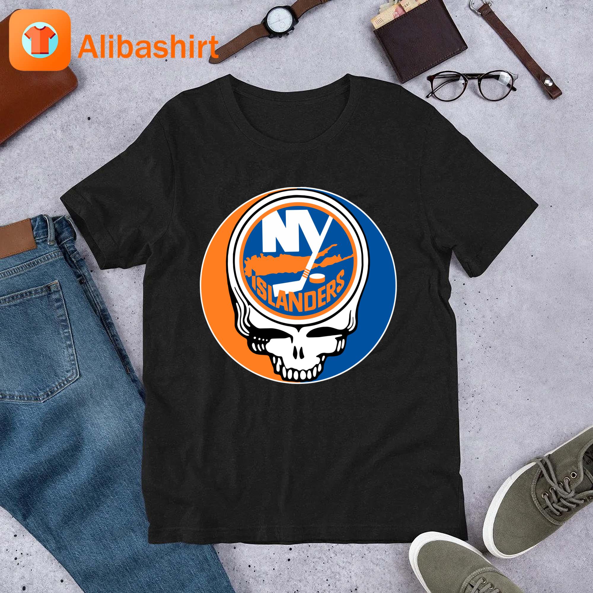 New York Islanders Grateful Dead Steal Your Face Hockey Nhl Shirt