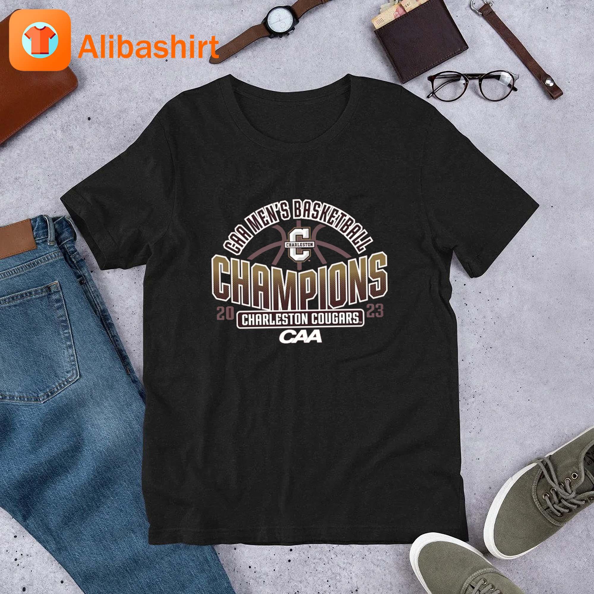 Official Charleston Cougars 2023 CAA Men's Basketball Conference Tournament Champions shirt