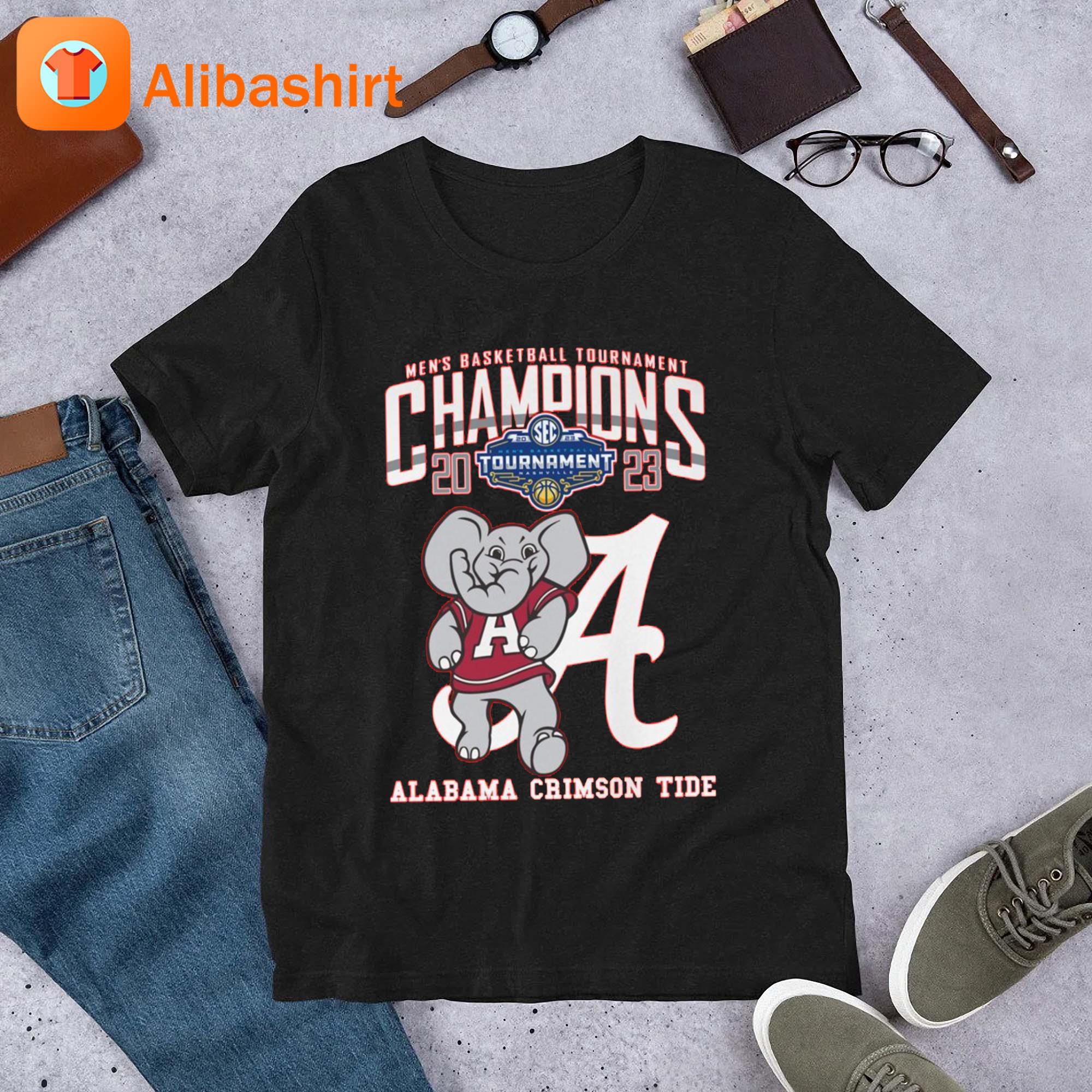 Official Men's Basketball Tournament Champions 2023 Alabama Crimson Tide Shirt