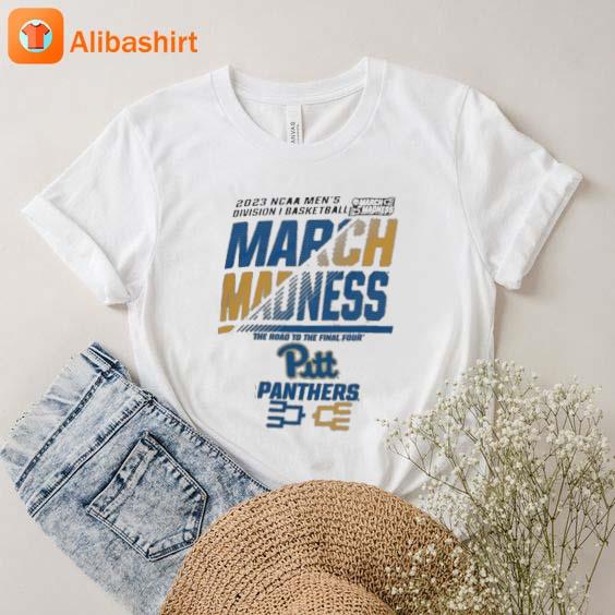Pittsburgh Panthers Men’s Basketball 2023 NCAA March Madness The Road To Final Four Shirt
